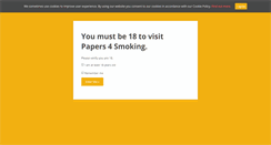 Desktop Screenshot of papers4smoking.com